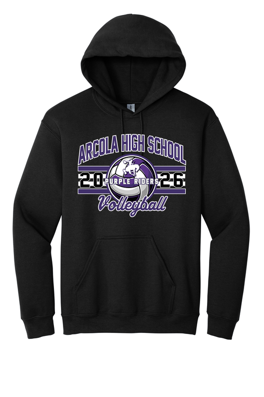 Arcola - Volleyball - Design 3 - Hooded Sweatshirt - Gildan 18500