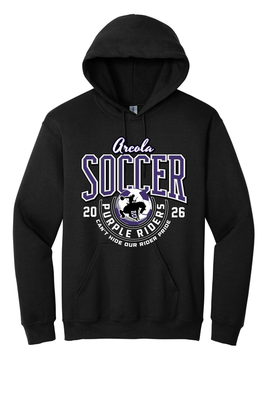 Arcola - Soccer - Design 3 - Hooded Sweatshirt - Gildan 18500