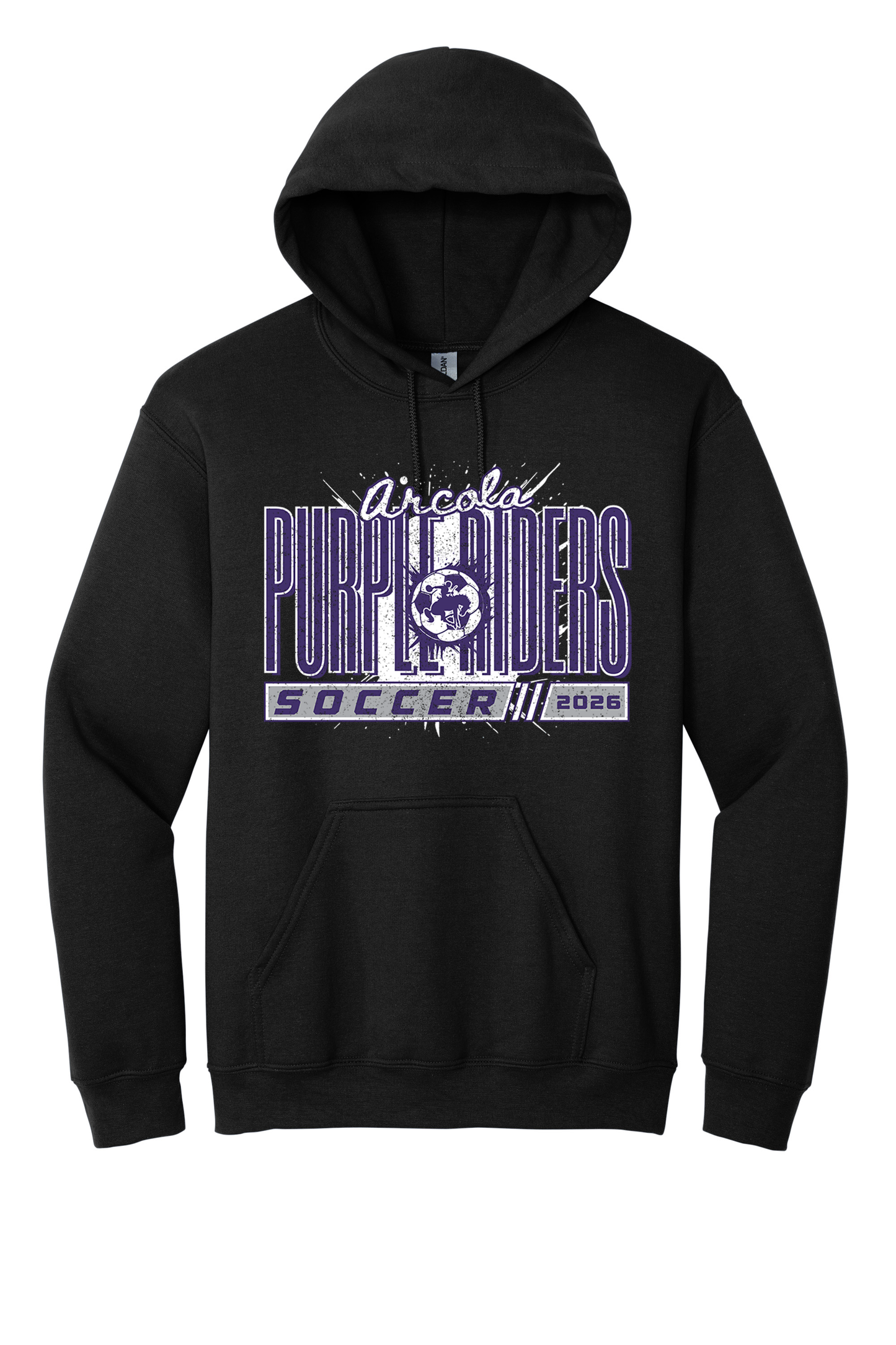 Arcola - Soccer - Design 01 -  Hooded Sweatshirt - Gildan 18500