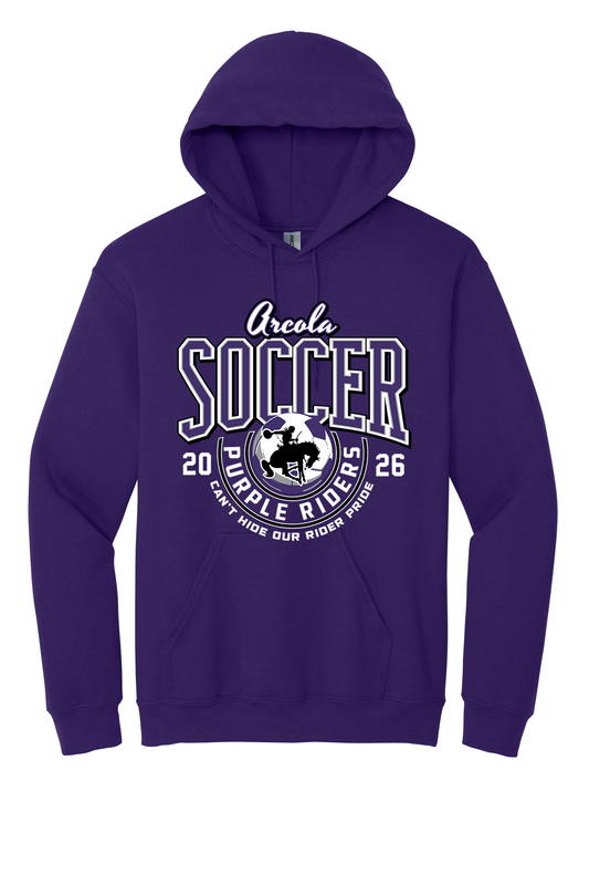 Arcola - Soccer - Design 3 - Hooded Sweatshirt - Gildan 18500