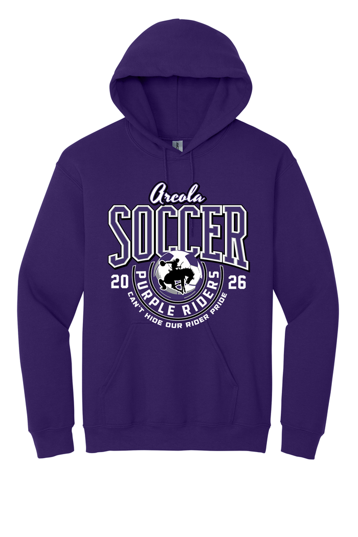 Arcola - Soccer - Design 03 -  Hooded Sweatshirt - Gildan 18500