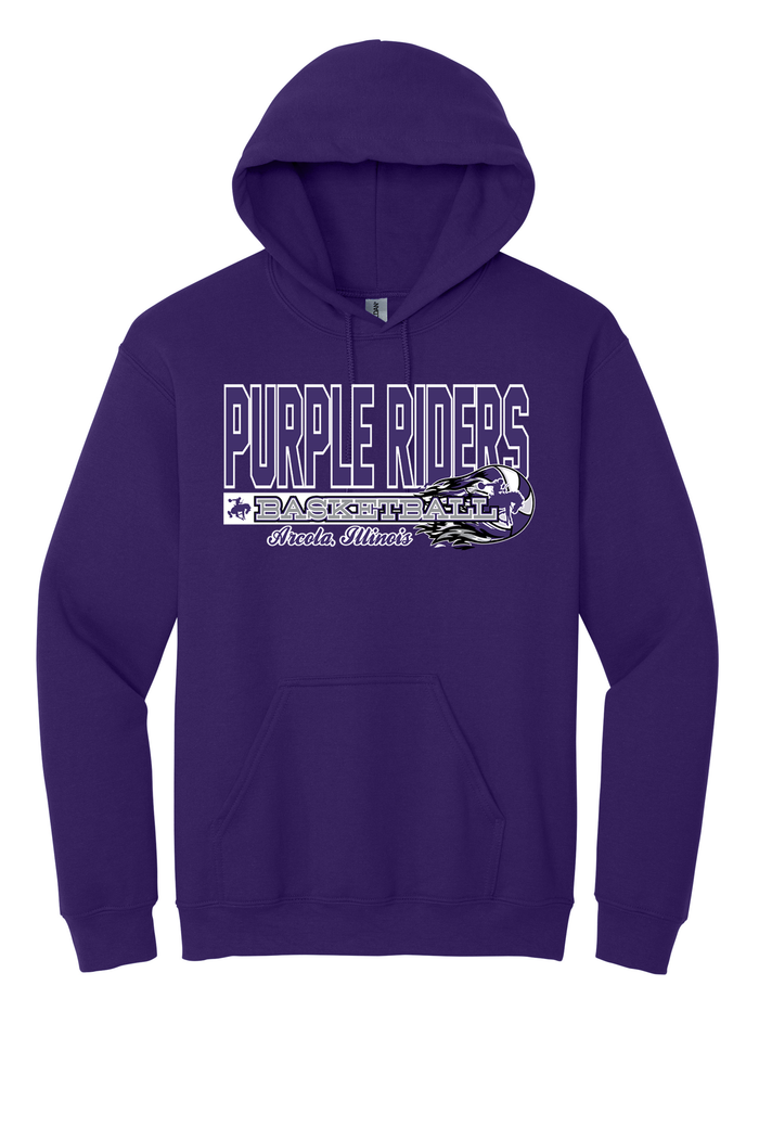 Arcola - Basketball - Design 03 -  Hooded Sweatshirt - Gildan 18500