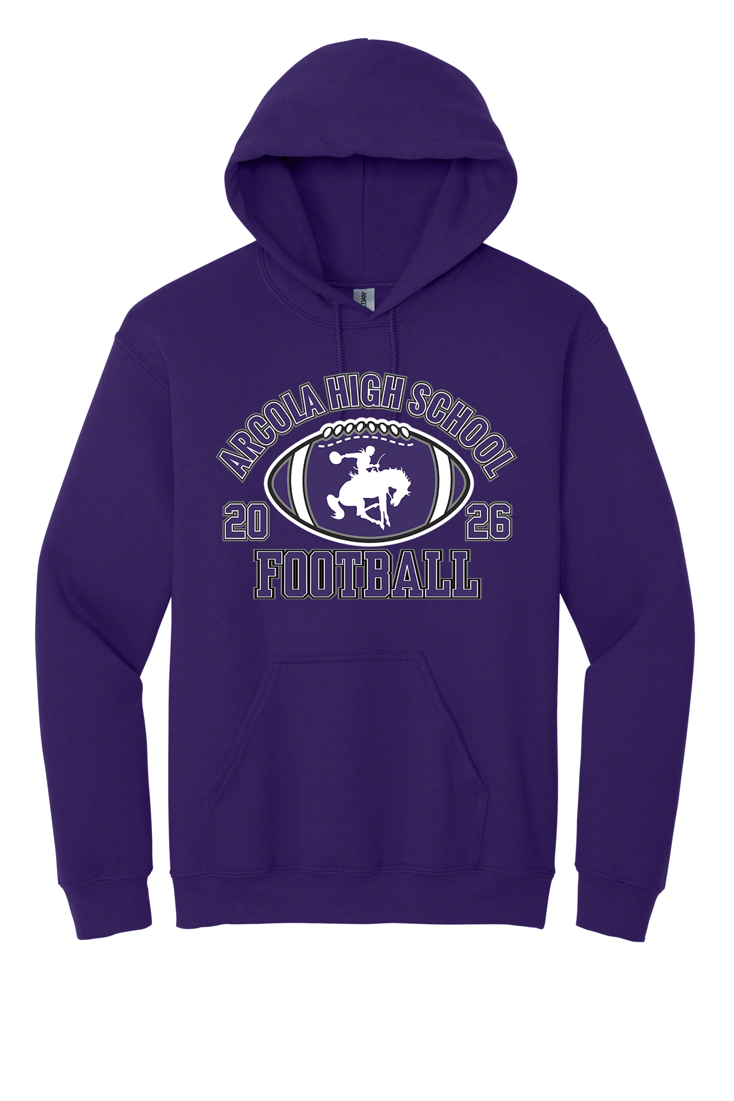 Arcola - Football - Design 03 -  Hooded Sweatshirt - Gildan 18500