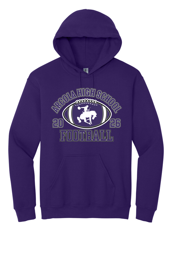 Arcola - Football - Design 03 -  Hooded Sweatshirt - Gildan 18500