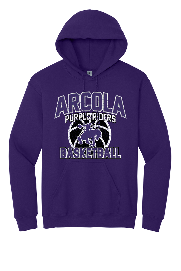 Arcola - Basketball - Design 1 - Hooded Sweatshirt - Gildan 18500