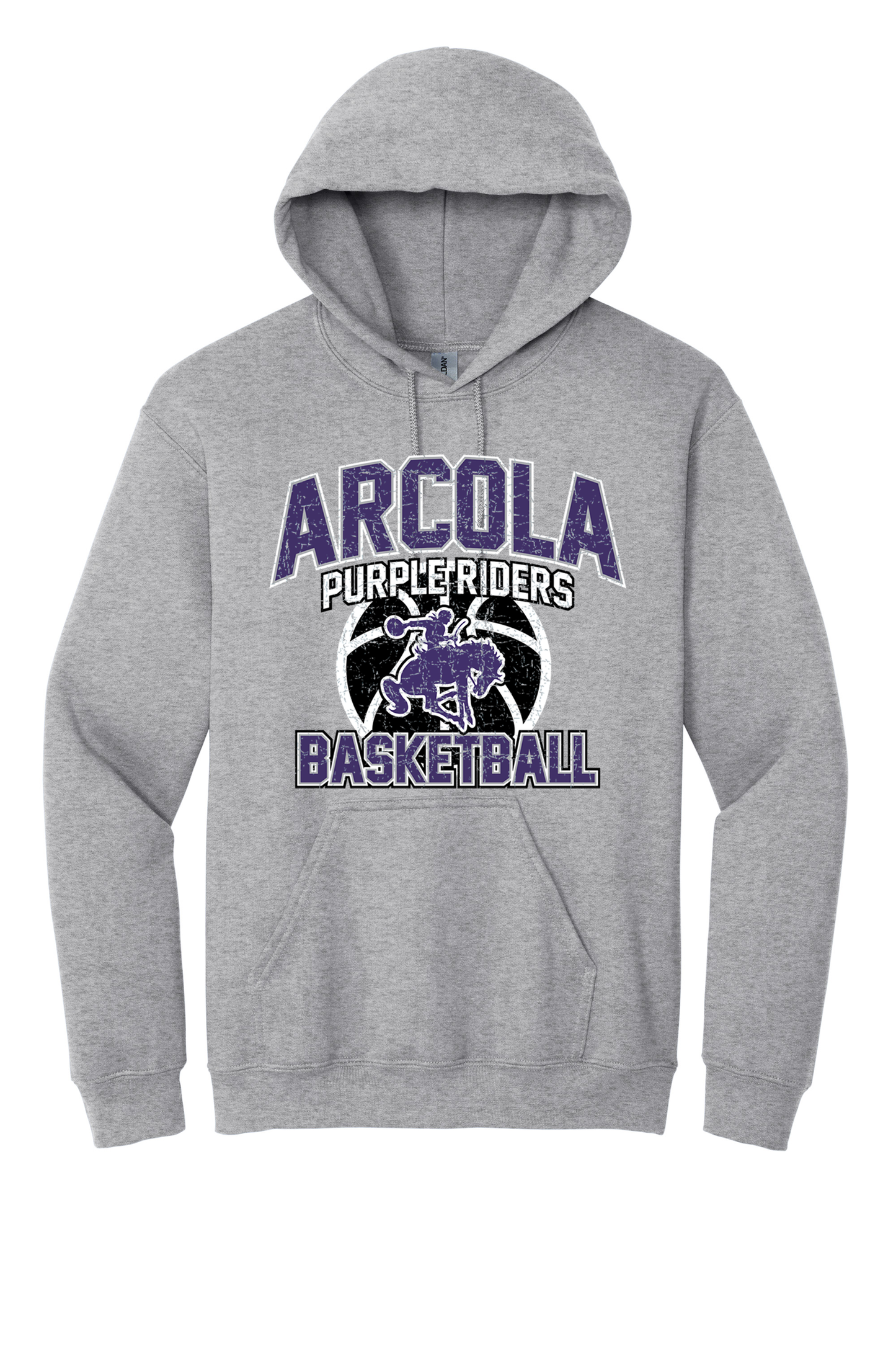 Arcola - Basketball - Design 1 - Hooded Sweatshirt - Gildan 18500