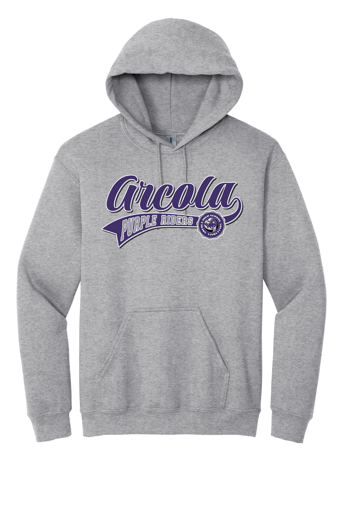 Arcola - Volleyball - Design 2 - Hooded Sweatshirt - Gildan 18500