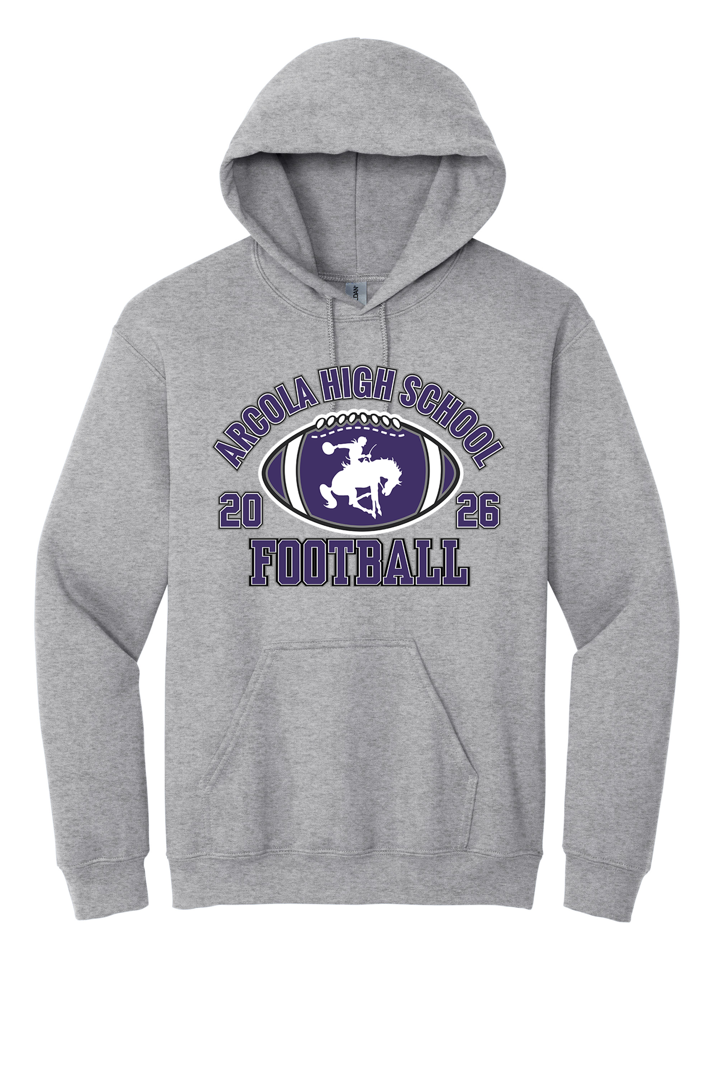 Arcola - Football - Design 03 -  Hooded Sweatshirt - Gildan 18500