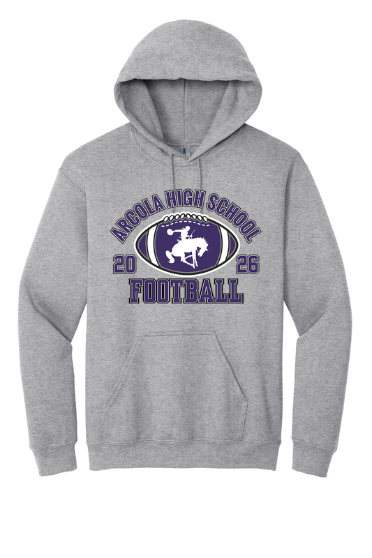 Arcola - Football - Design 3 - Hooded Sweatshirt - Gildan 18500