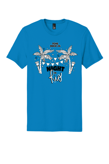 TCHS Homecoming 2026 Freshman tee front - Night in Rio graphic