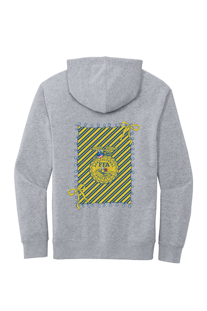 Tuscola FFA 2026 DT6100 Light Heather Grey Emblem Logo hoodie front