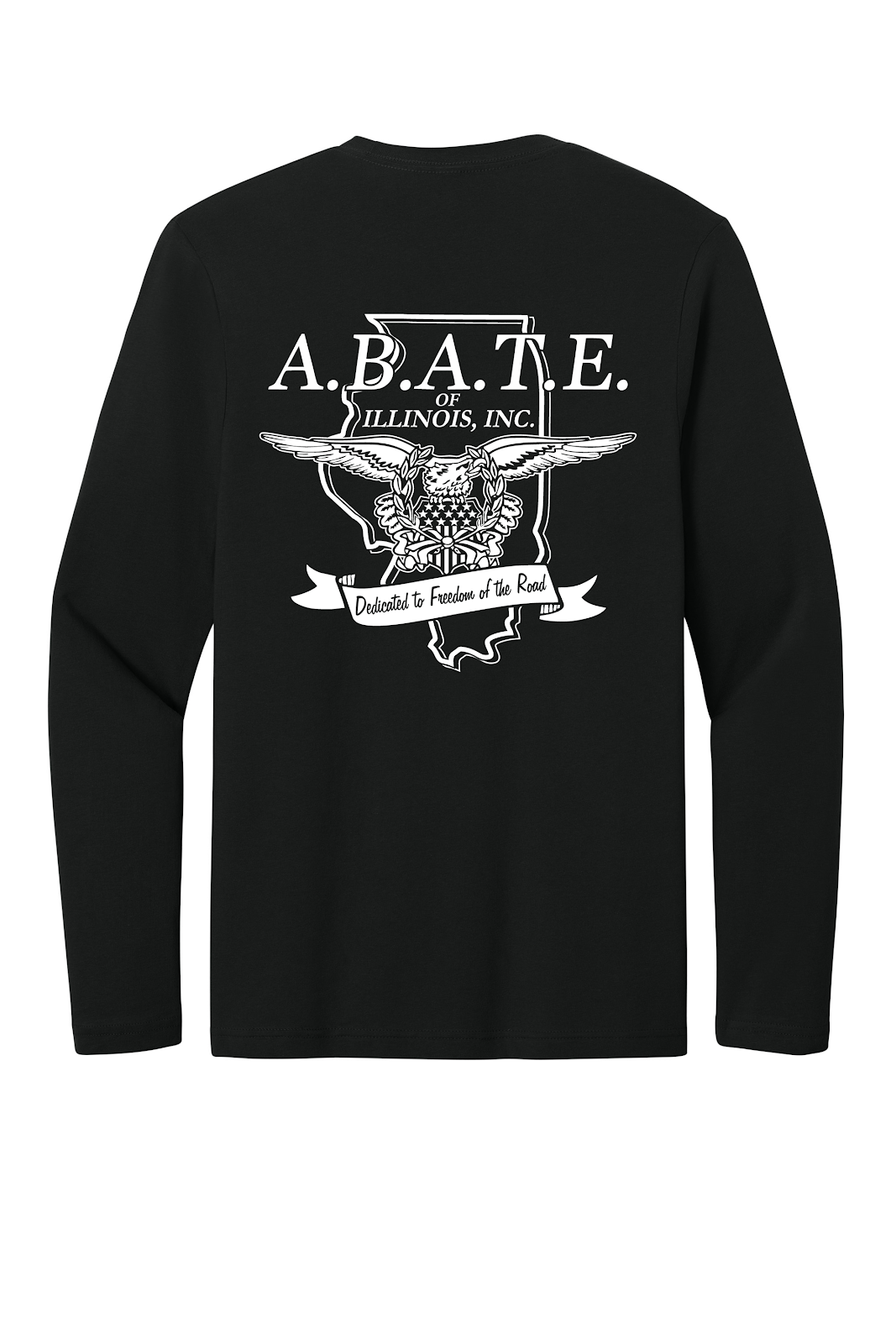 Abate - Abate of illinois - Design 01 - Long Sleeve T - Gildan 64400 - Black