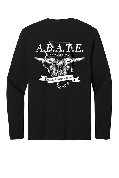 Abate - Abate of illinois - Design 01 - Long Sleeve T - Gildan 64400 - Black