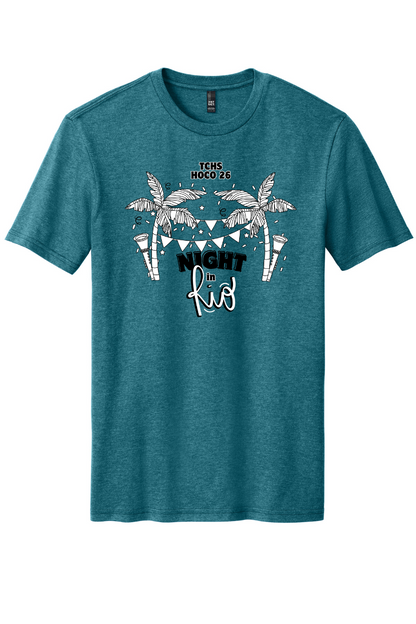 TCHS Homecoming 2026 Sophomore tee front - Night in Rio graphic