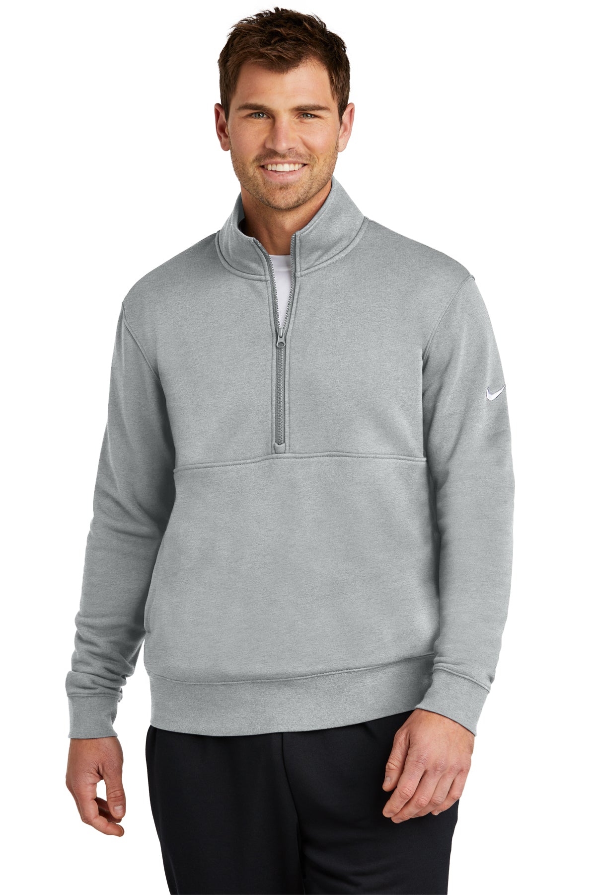 Nike - Club Fleece Sleeve Swoosh 1/2-Zip - NKDX6718