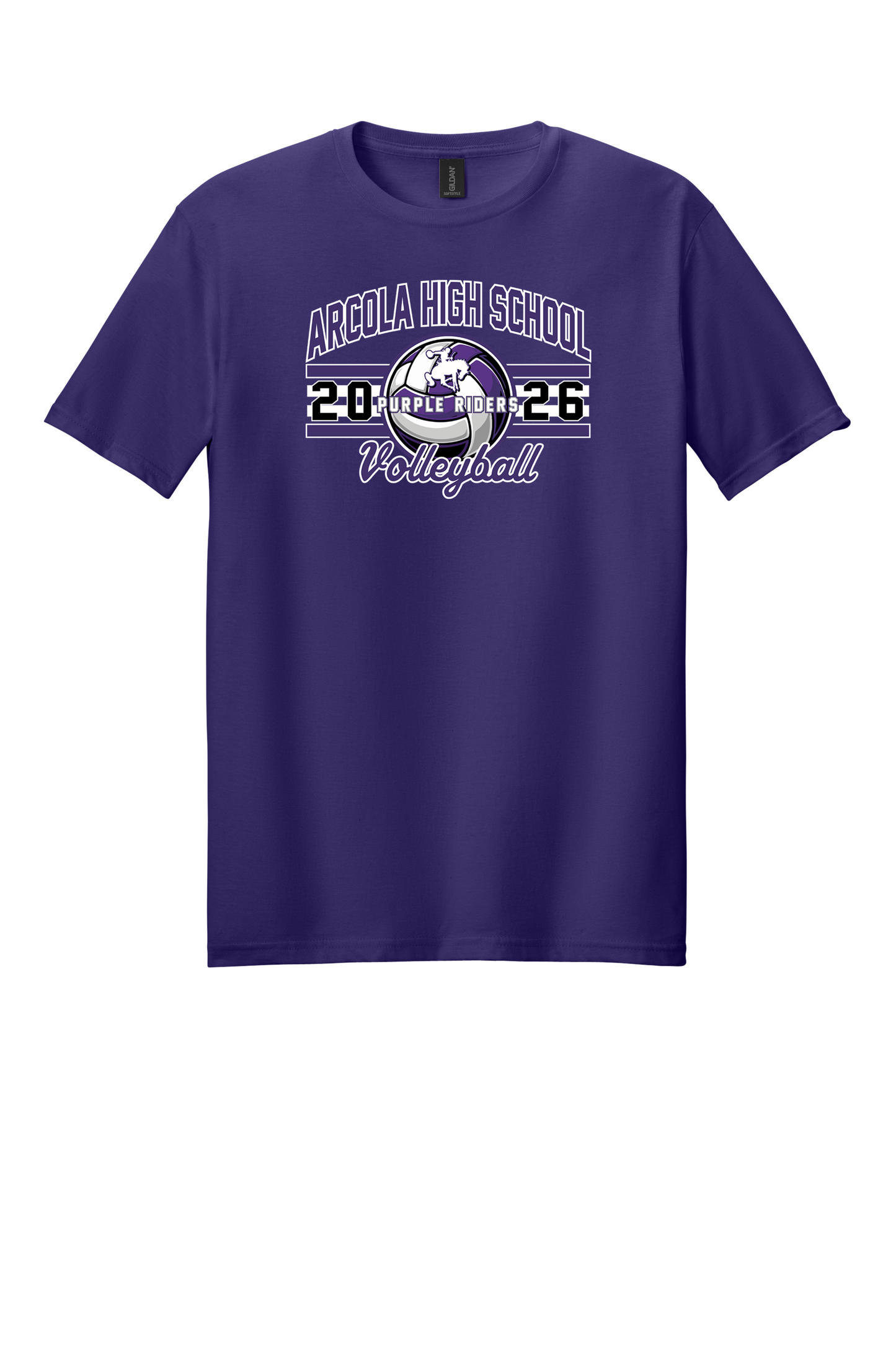 Arcola - Volleyball - Design 3 - T-shirt - Gildan 64000