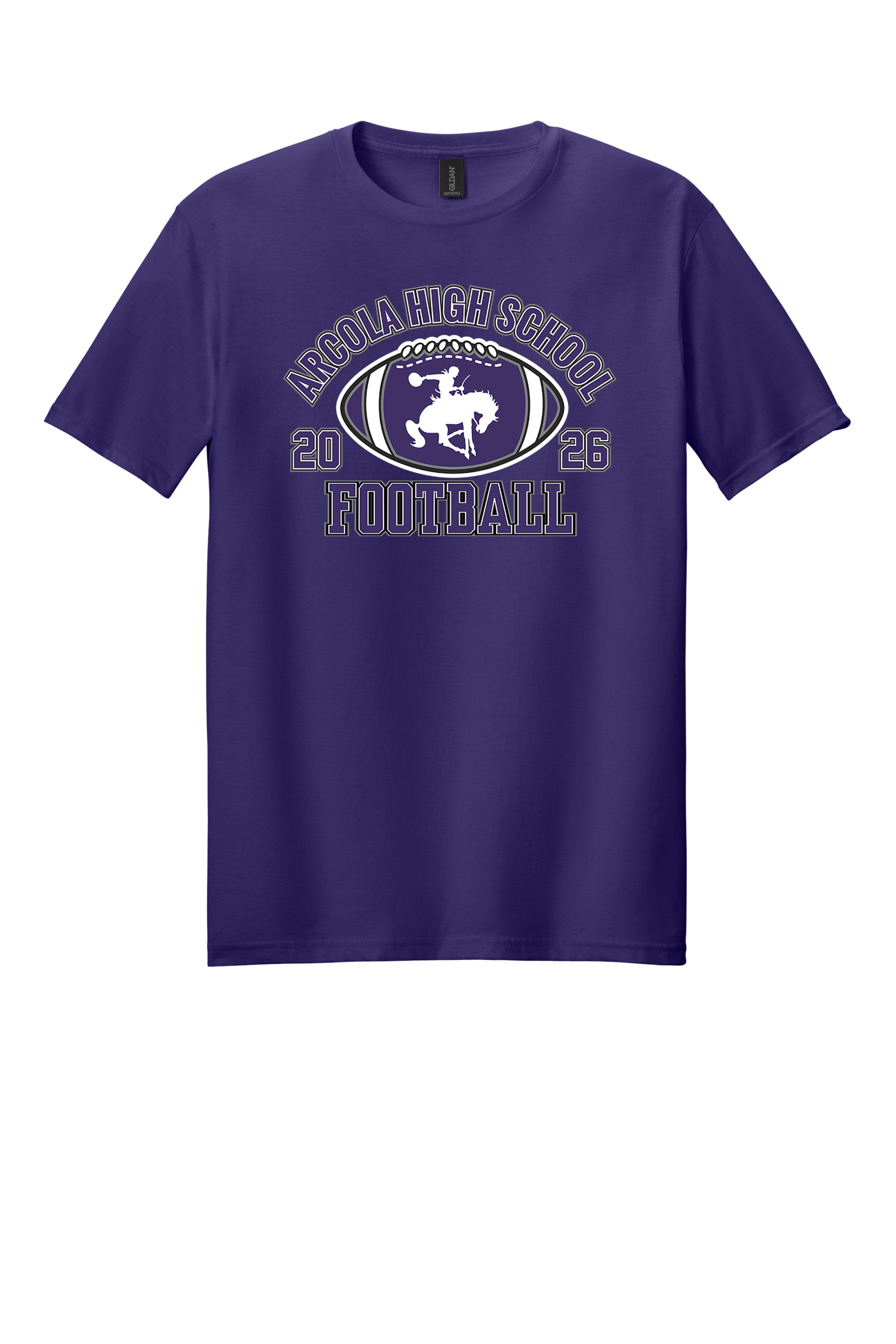 Arcola Football Design 03 Toddler T-shirt - Team Purple