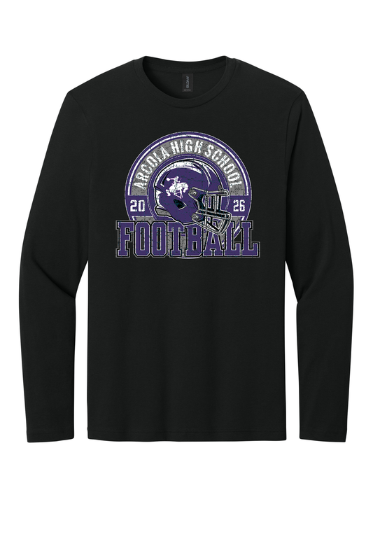 Arcola - Football - Design 02 -  Long Sleeve T - Gildan 64400