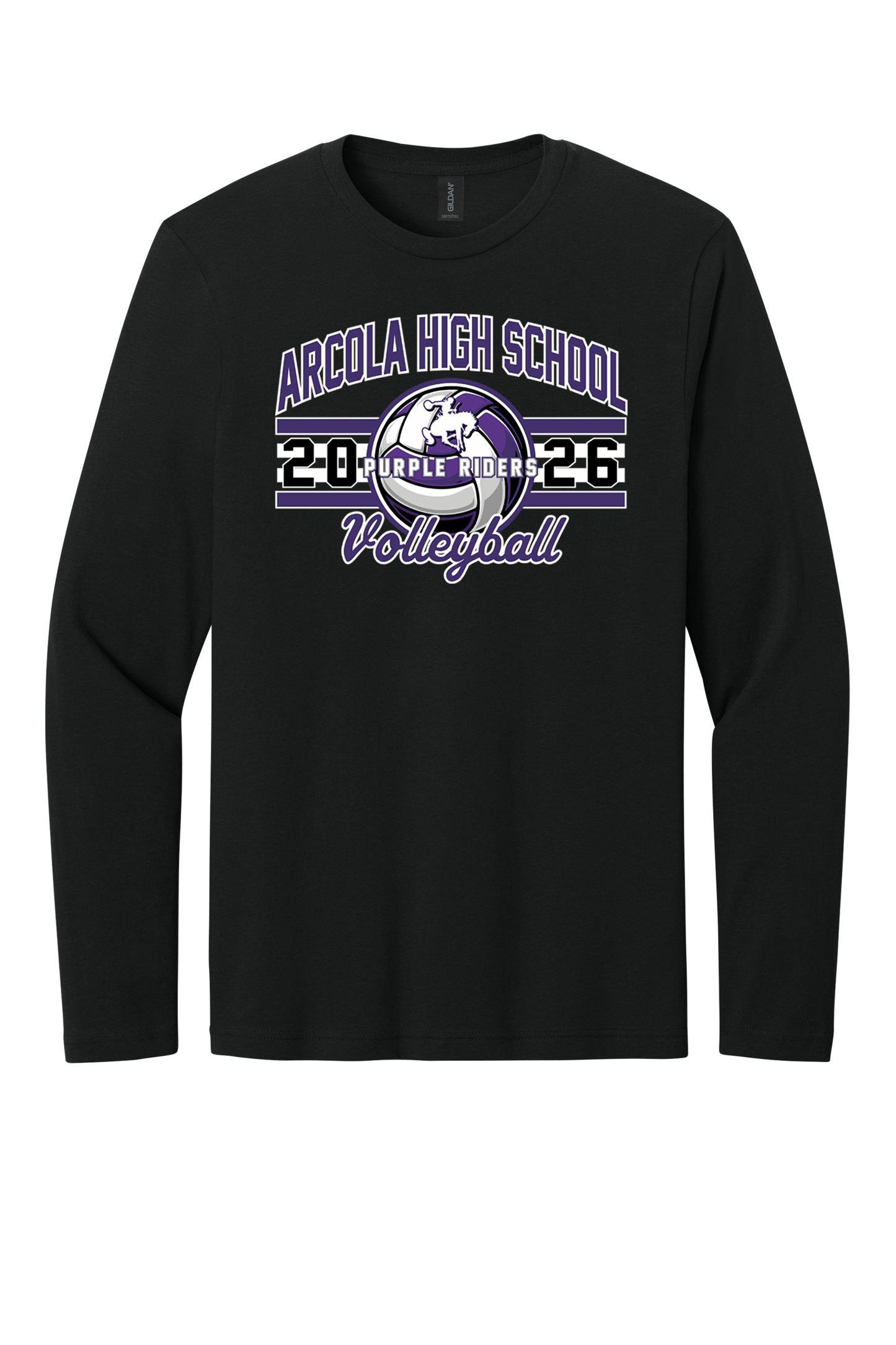 Arcola - Volleyball - Design 03 -  Long Sleeve T - Gildan 64400