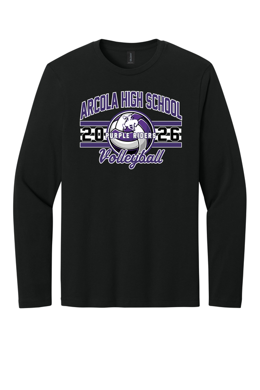 Arcola - Volleyball - Design 3 - Long Sleeve T - Gildan 64400