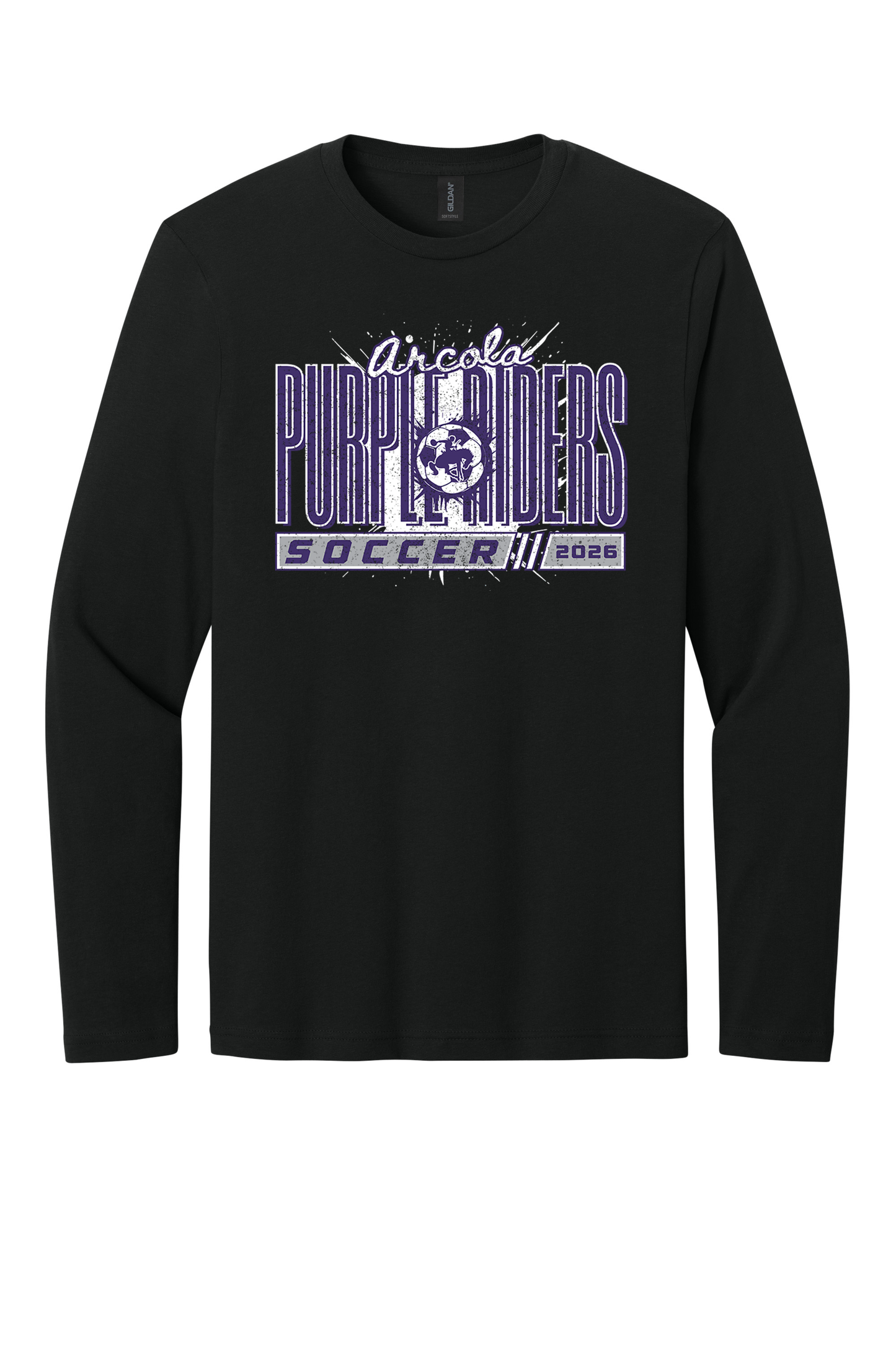 Arcola - Soccer - Design 01 -  Long Sleeve T - Gildan 64400