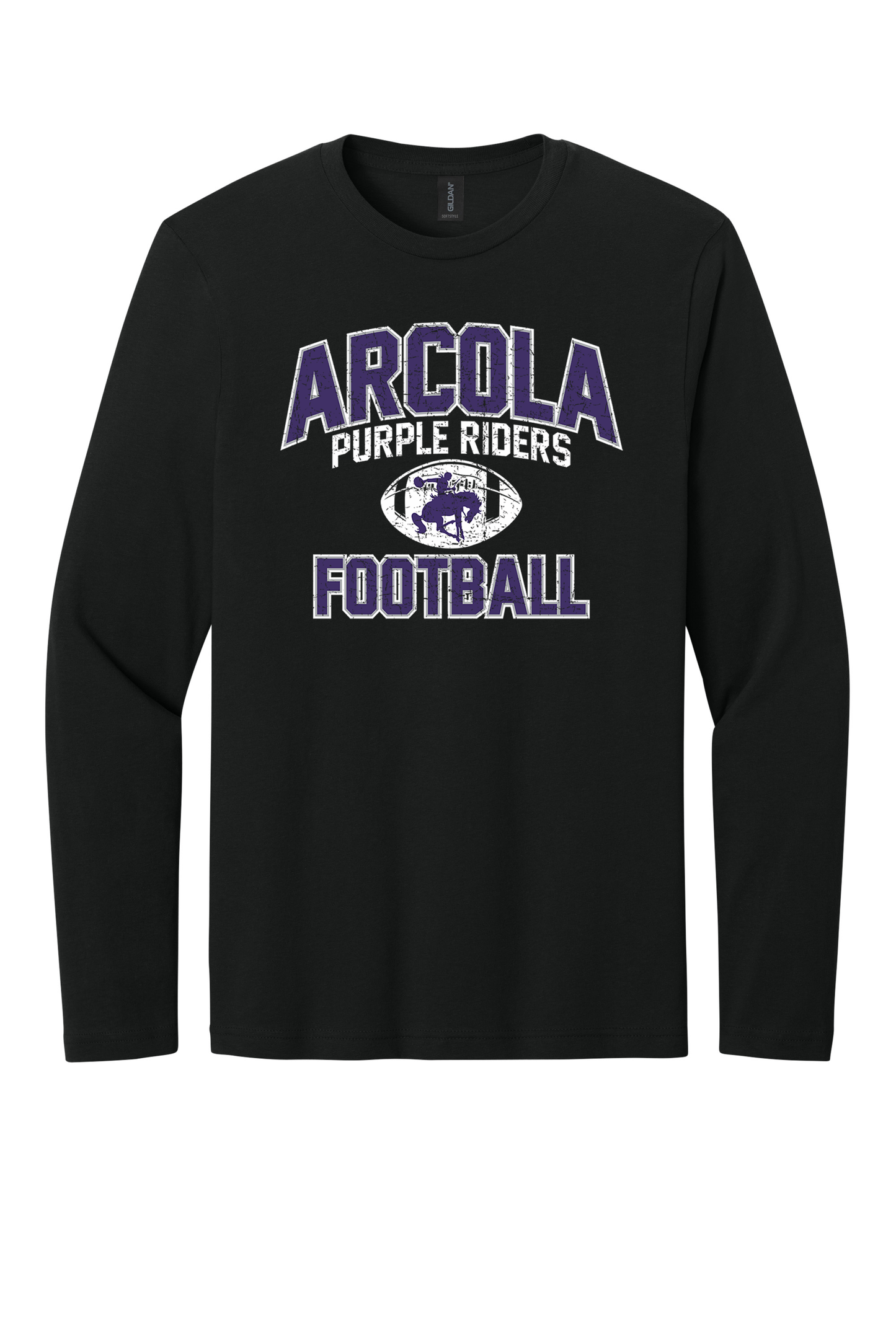 Arcola - Football - Design 01 -  Long Sleeve T - Gildan 64400