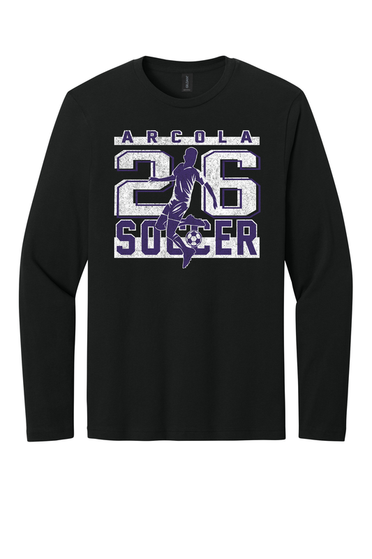 Arcola - Soccer - Design 2 - Long Sleeve T - Gildan 64400