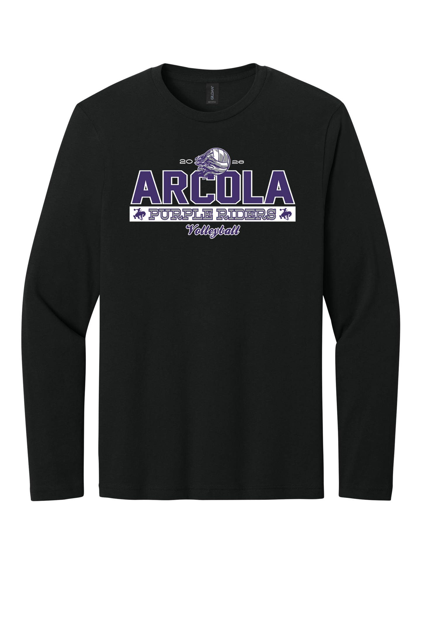 Arcola - Volleyball - Design 01 -  Long Sleeve T - Gildan 64400