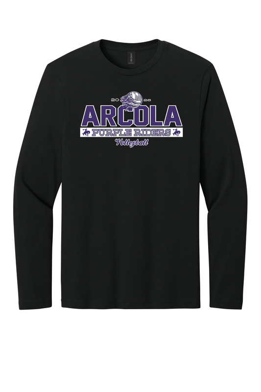 Arcola - Volleyball - Design 1 - Long Sleeve T - Gildan 64400