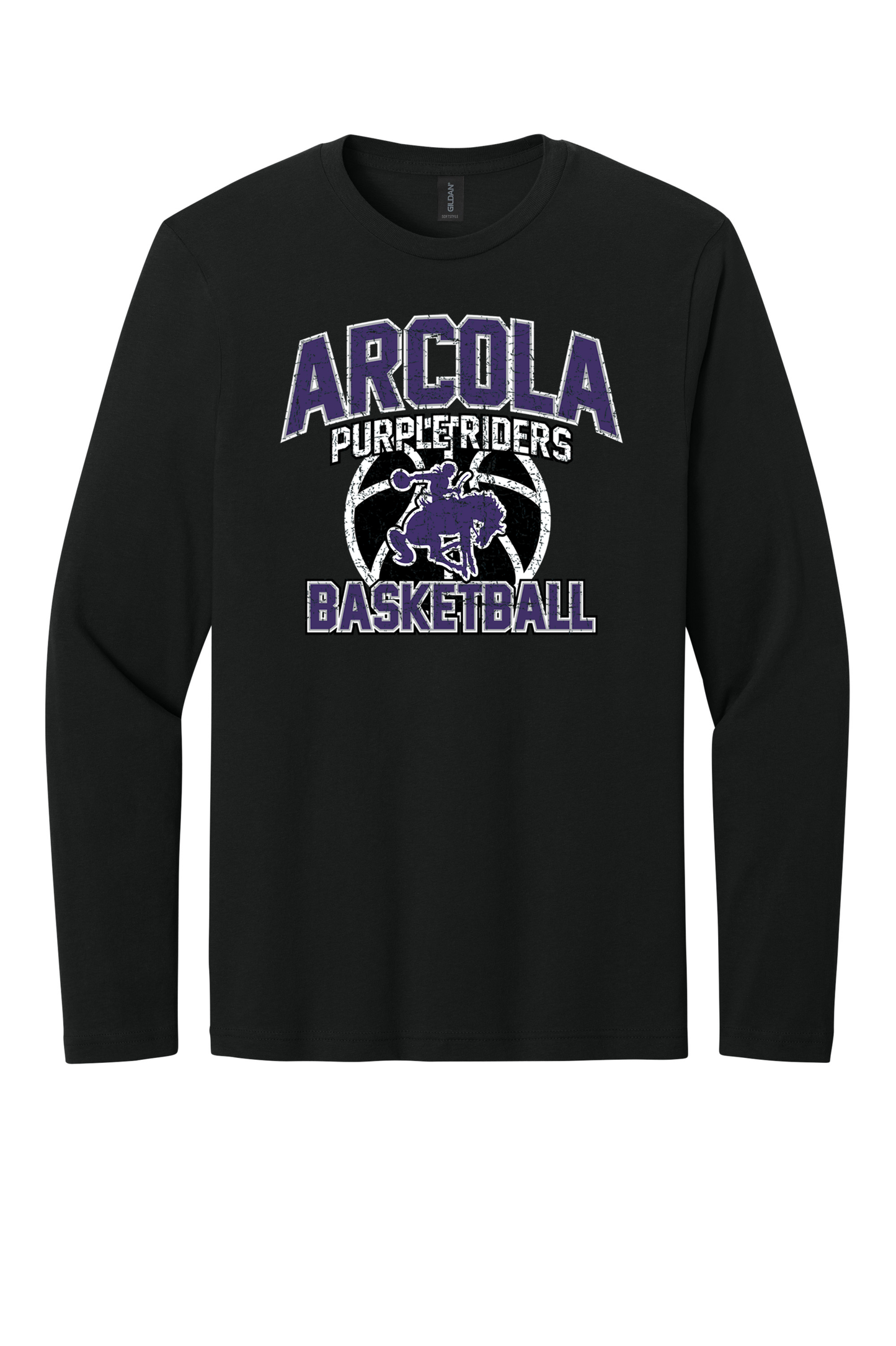 Arcola - Basketball - Design 1 - Long Sleeve T - Gildan 64400