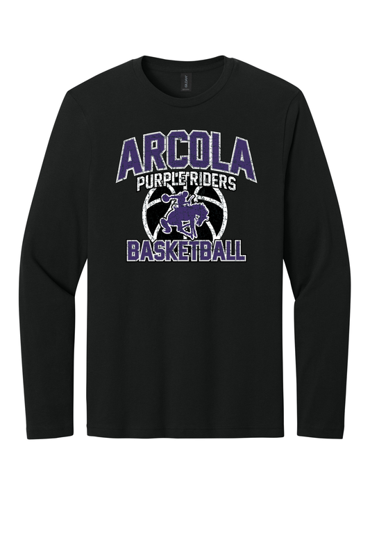 Arcola - Basketball - Design 01 -  Long Sleeve T - Gildan 64400