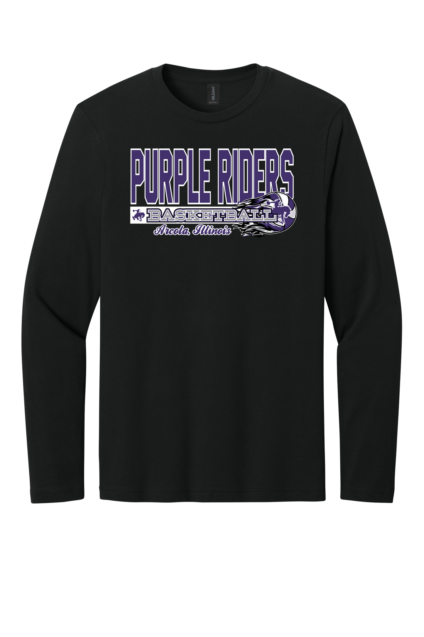 Arcola - Basketball - Design 03 -  Long Sleeve T - Gildan 64400