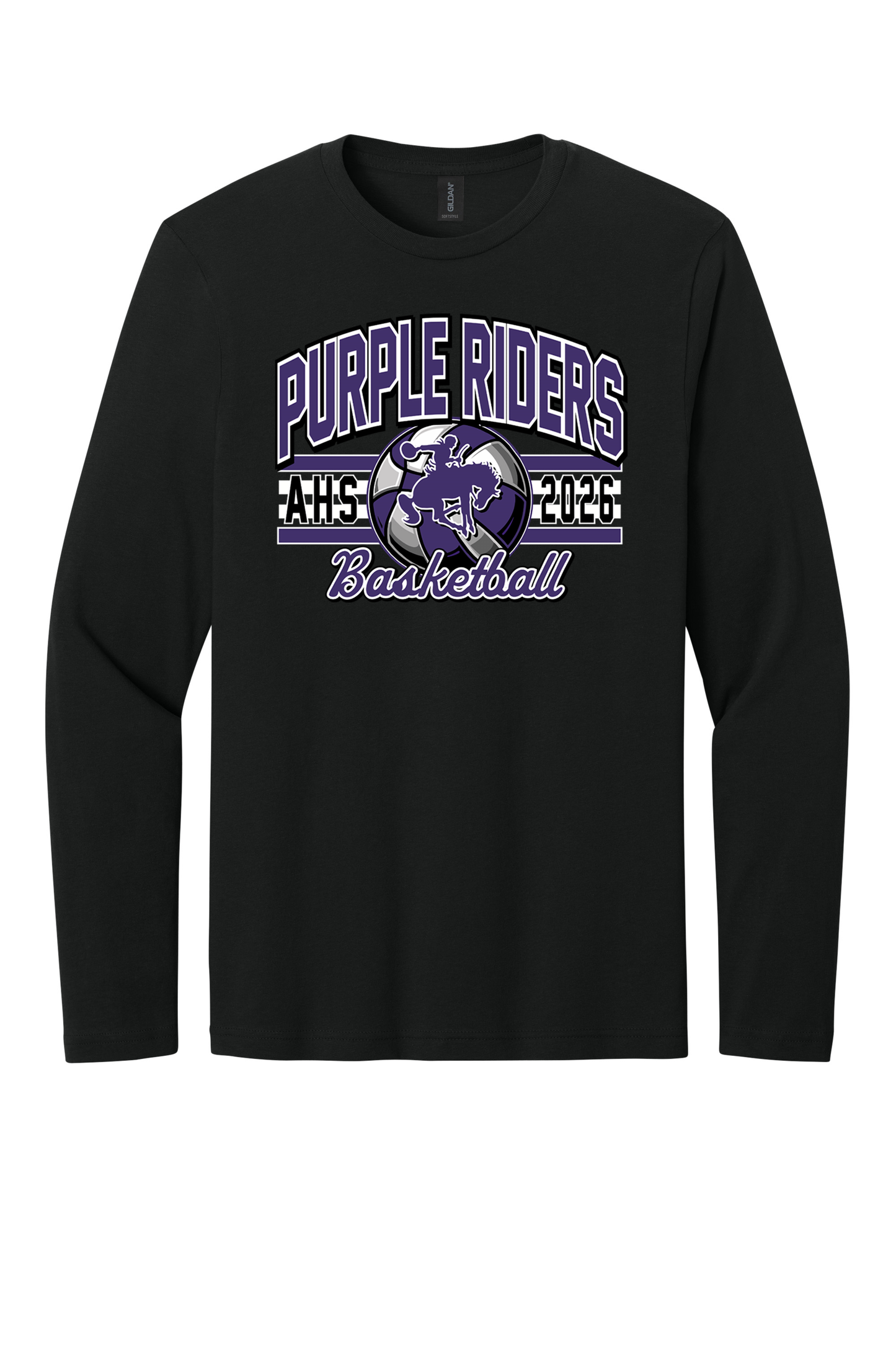 Arcola - Basketball - Design 2 - Long Sleeve T - Gildan 64400