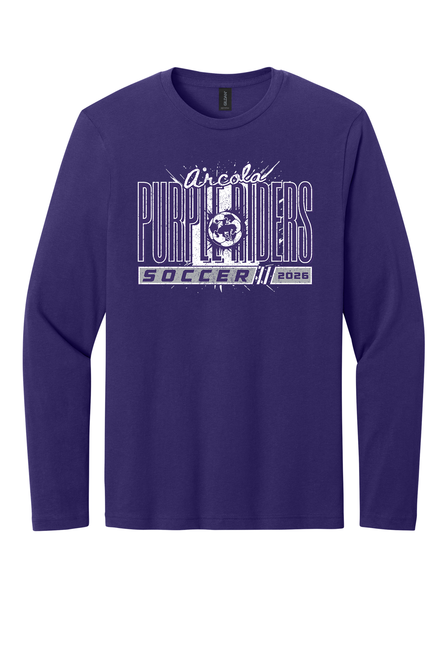Arcola - Soccer - Design 01 -  Long Sleeve T - Gildan 64400