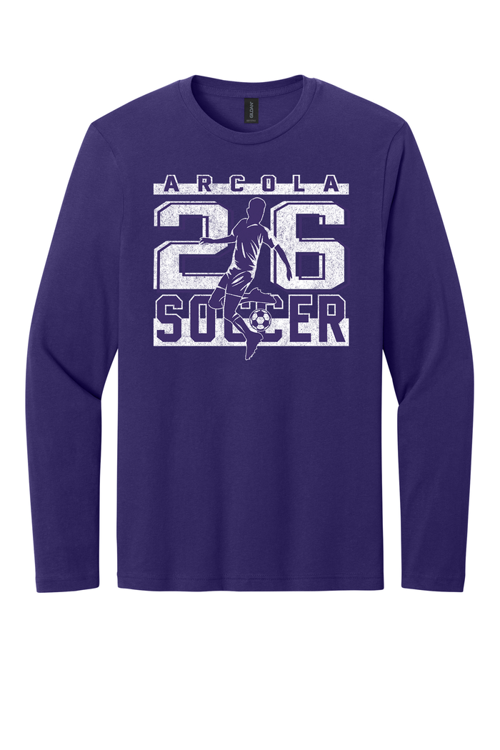 Arcola - Soccer - Design 02 -  Long Sleeve T - Gildan 64400