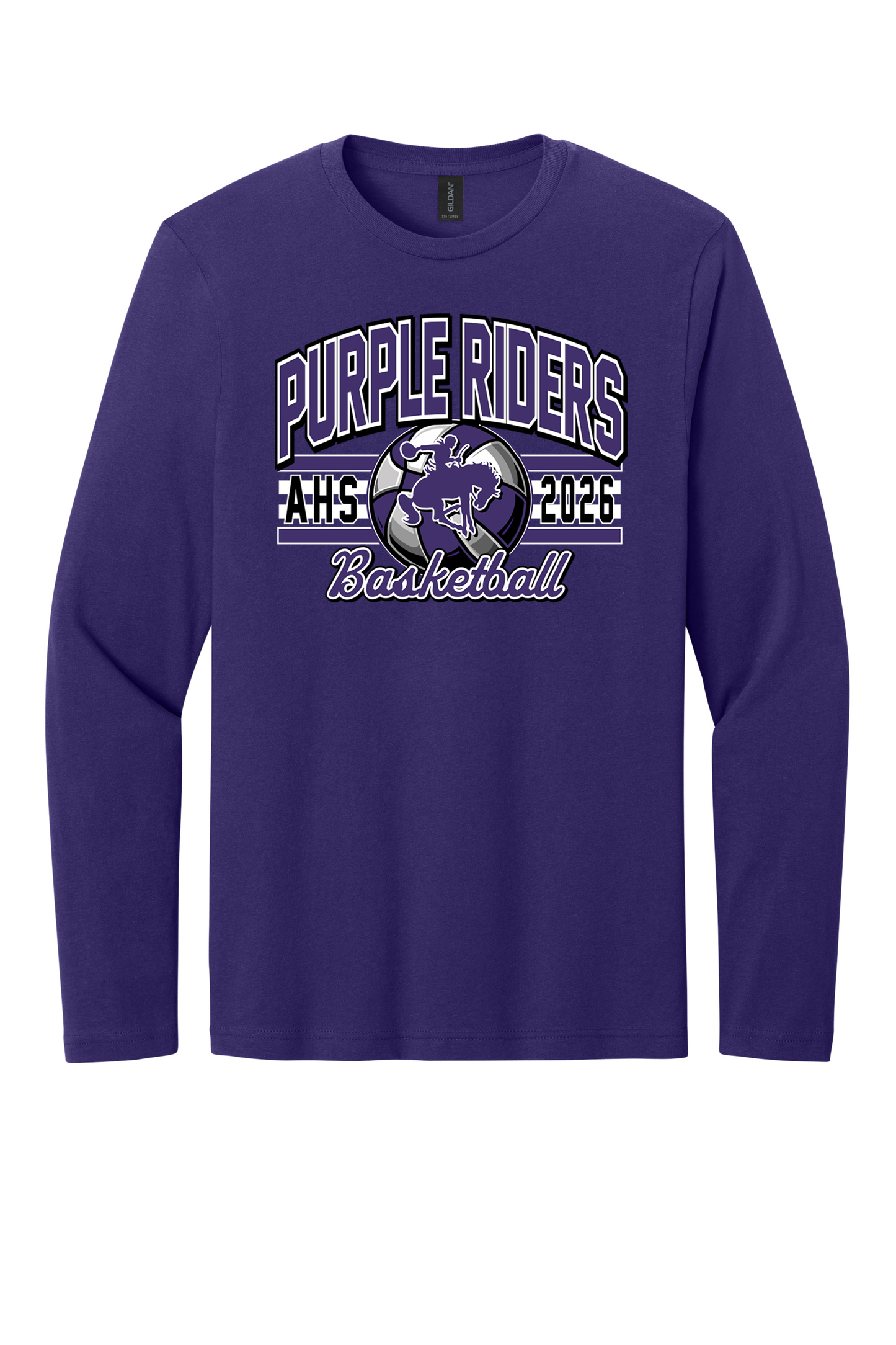 Arcola - Basketball - Design 2 - Long Sleeve T - Gildan 64400