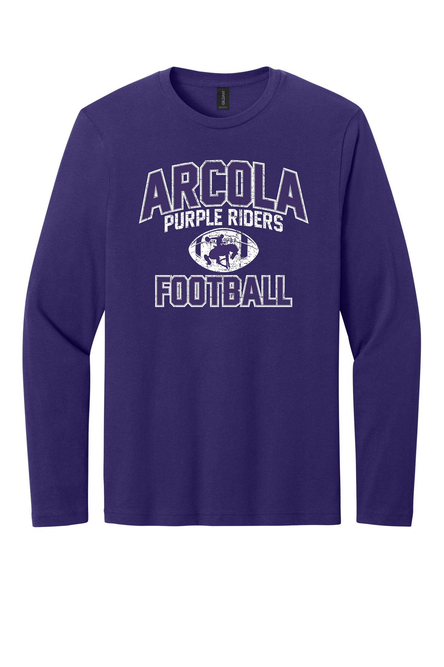 Arcola - Football - Design 01 -  Long Sleeve T - Gildan 64400