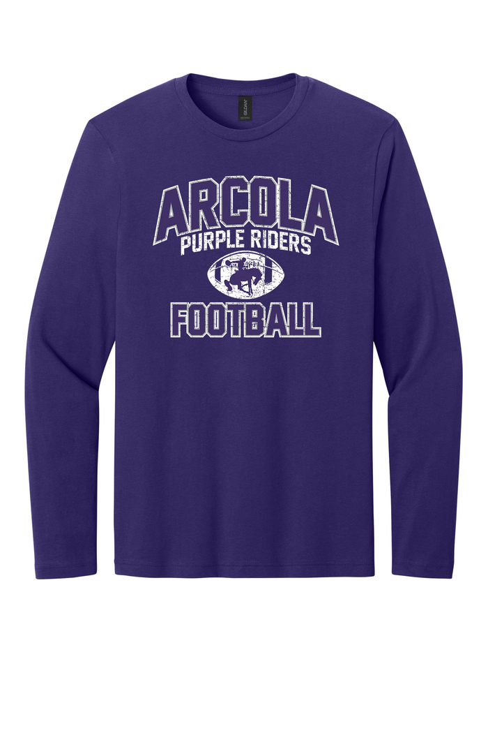 Arcola - Football - Design 01 -  Long Sleeve T - Gildan 64400
