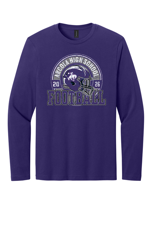 Arcola - Football - Design 02 -  Long Sleeve T - Gildan 64400