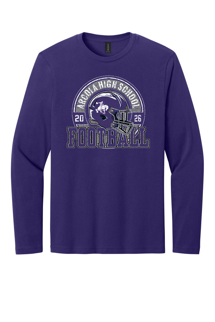 Arcola - Football - Design 02 -  Long Sleeve T - Gildan 64400