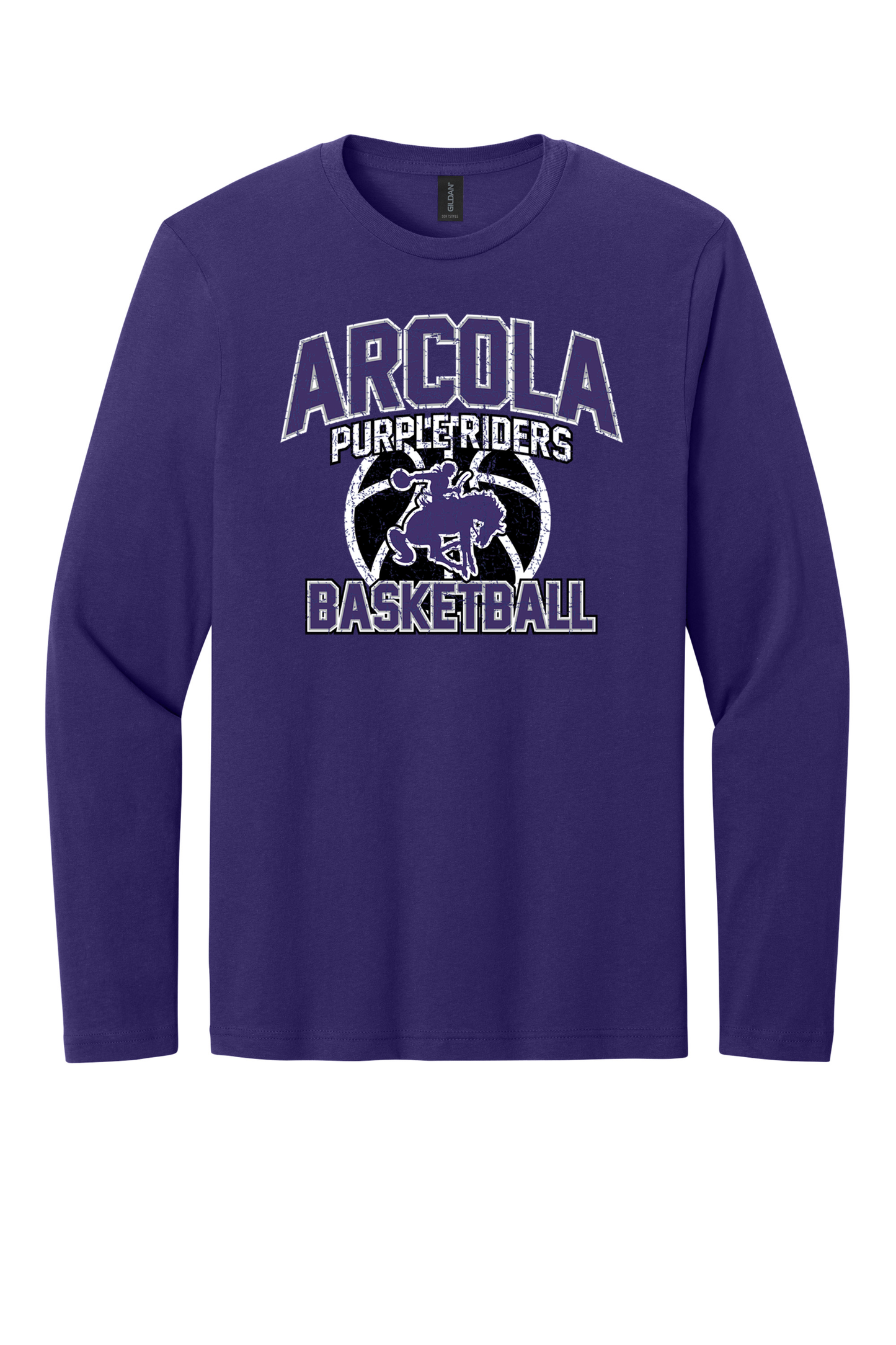 Arcola - Basketball - Design 1 - Long Sleeve T - Gildan 64400