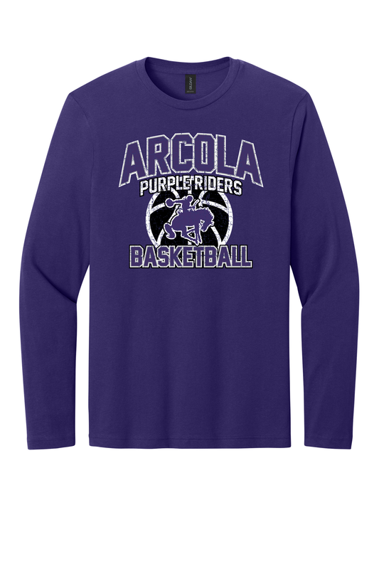 Arcola - Basketball - Design 01 -  Long Sleeve T - Gildan 64400