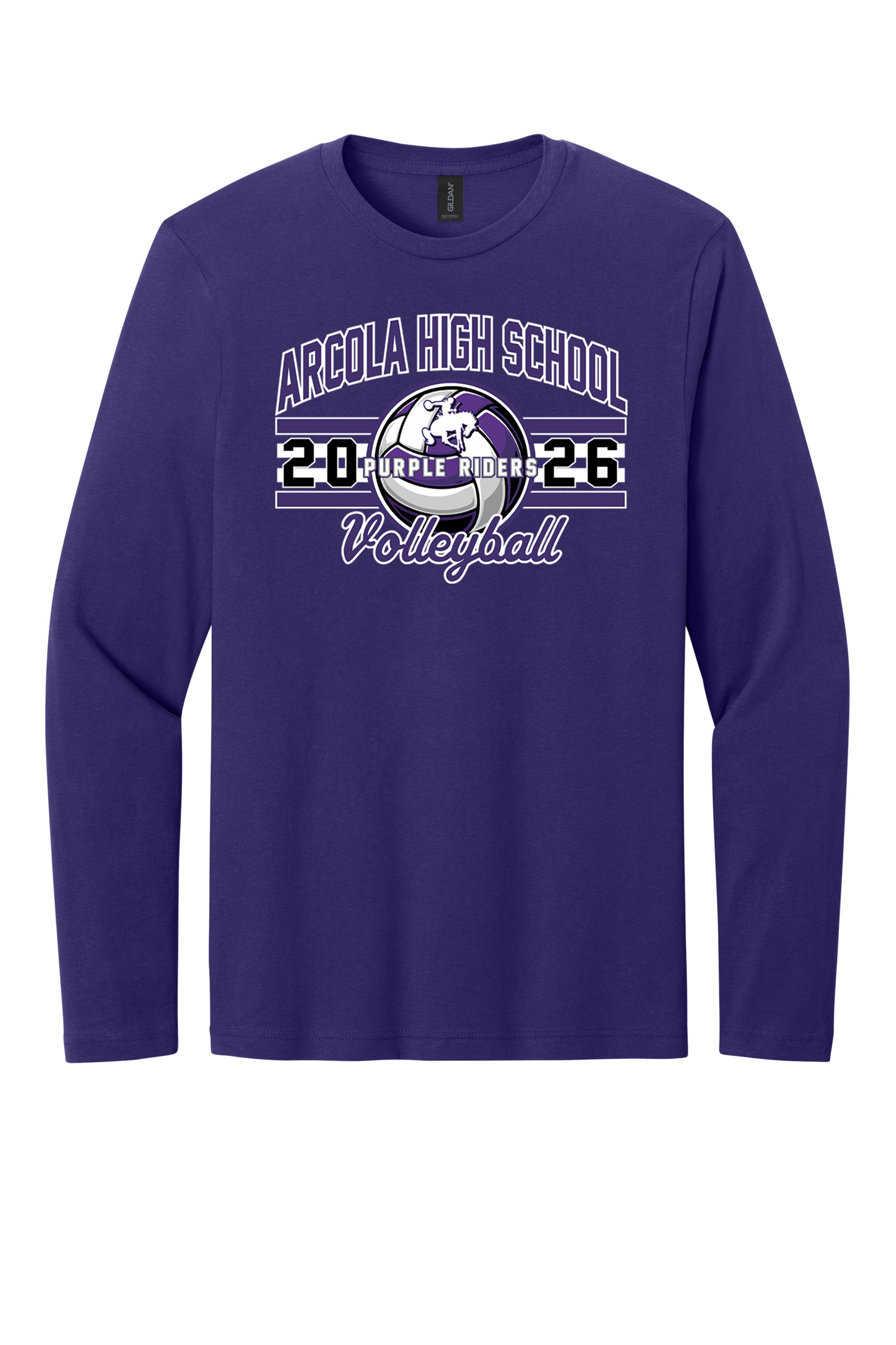 Arcola - Volleyball - Design 03 -  Long Sleeve T - Gildan 64400