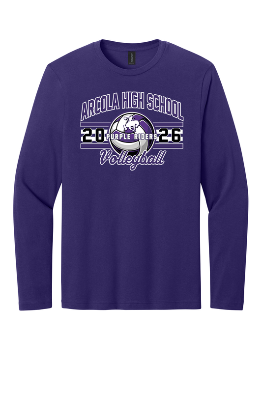 Arcola - Volleyball - Design 3 - Long Sleeve T - Gildan 64400