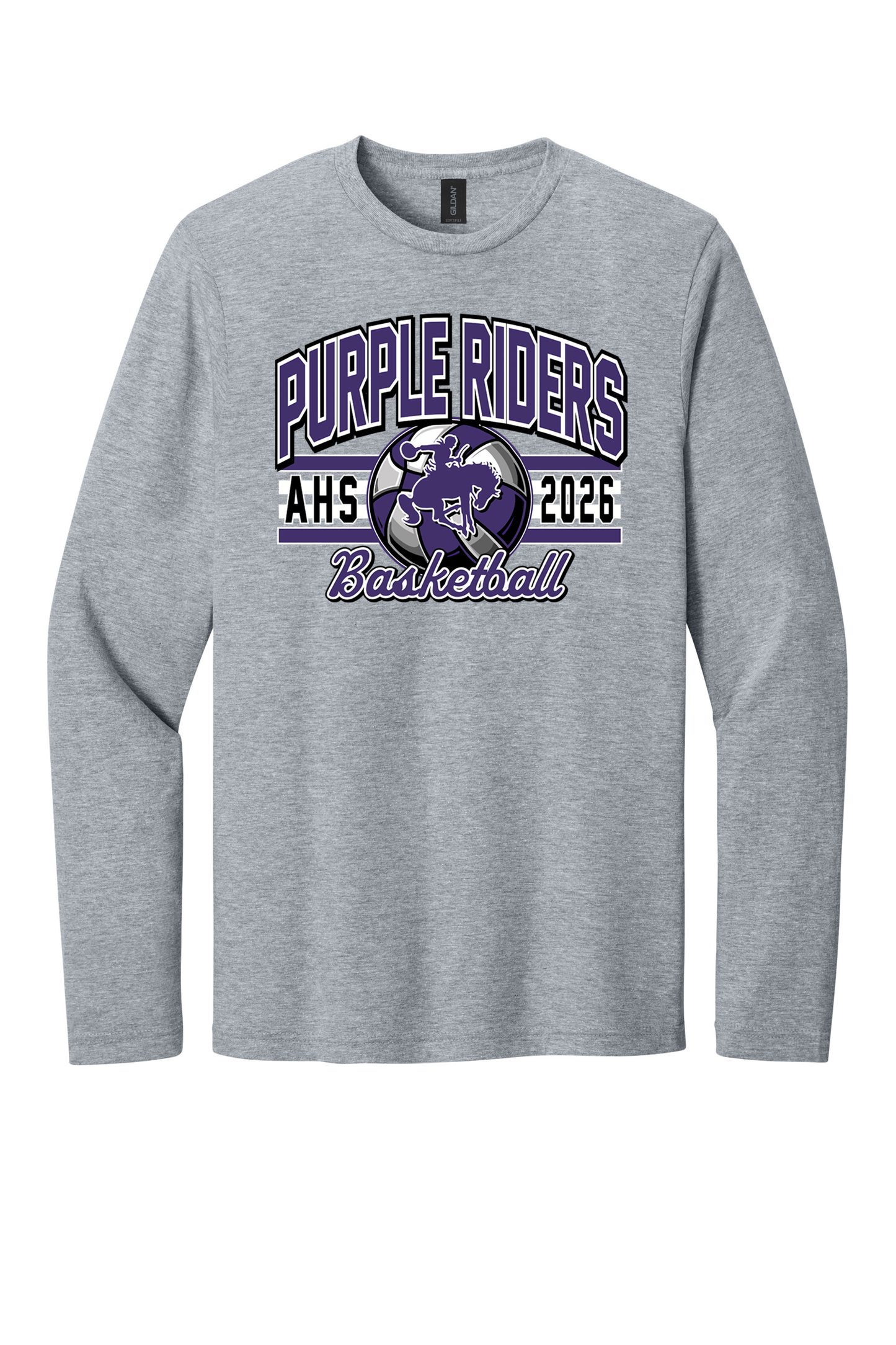 Arcola - Basketball - Design 2 - Long Sleeve T - Gildan 64400