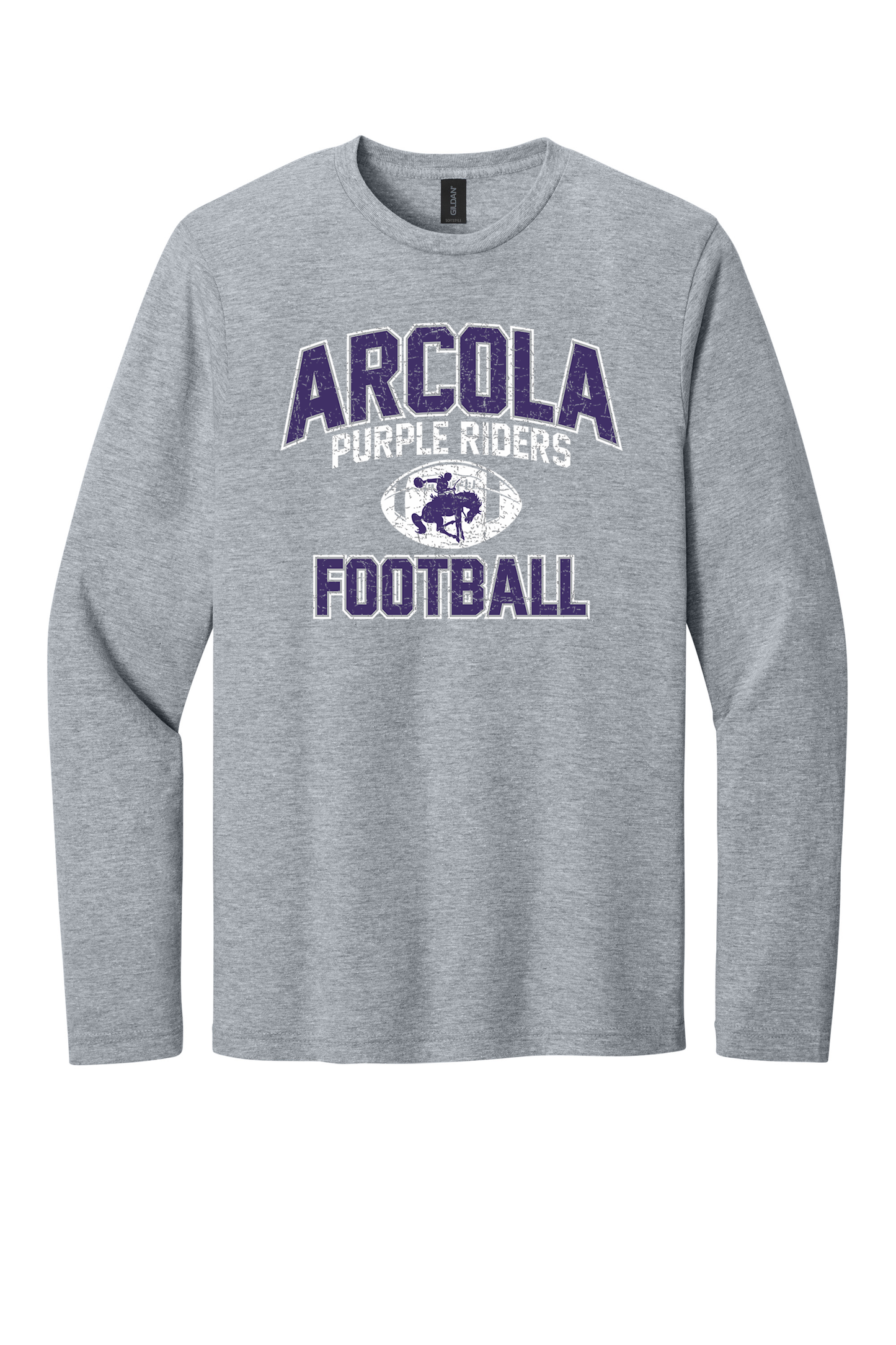 Arcola - Football - Design 01 -  Long Sleeve T - Gildan 64400