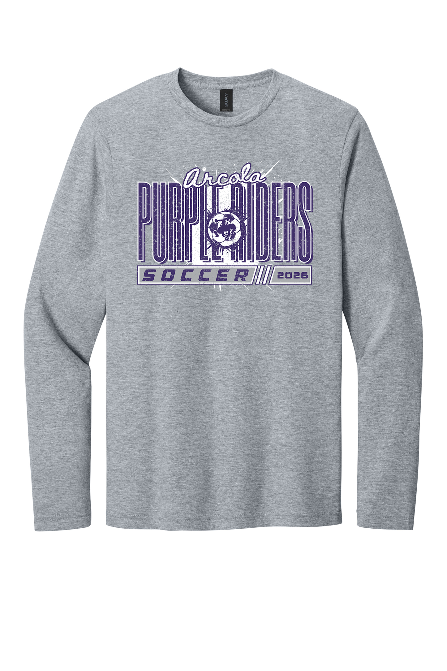 Arcola - Soccer - Design 01 -  Long Sleeve T - Gildan 64400