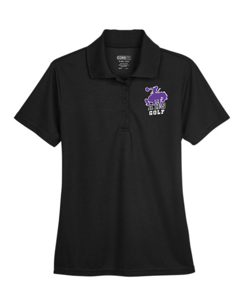 Purple Riders Golf Polo - Core365 Ladies' Origin Performance Pique Polo - 78181