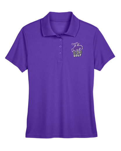 Purple Riders Golf Polo - Core365 Ladies' Origin Performance Pique Polo - 78181