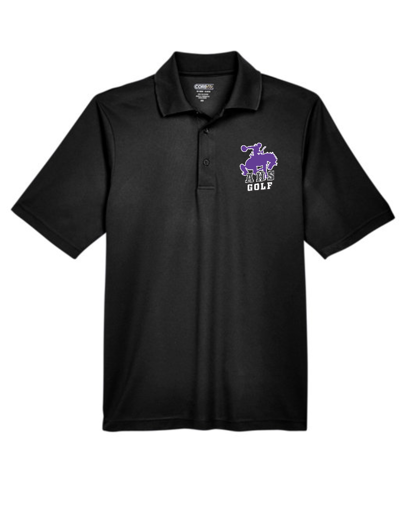 Purple Riders Golf Polo - Core365 Mens' Origin Performance Pique Polo - 88181